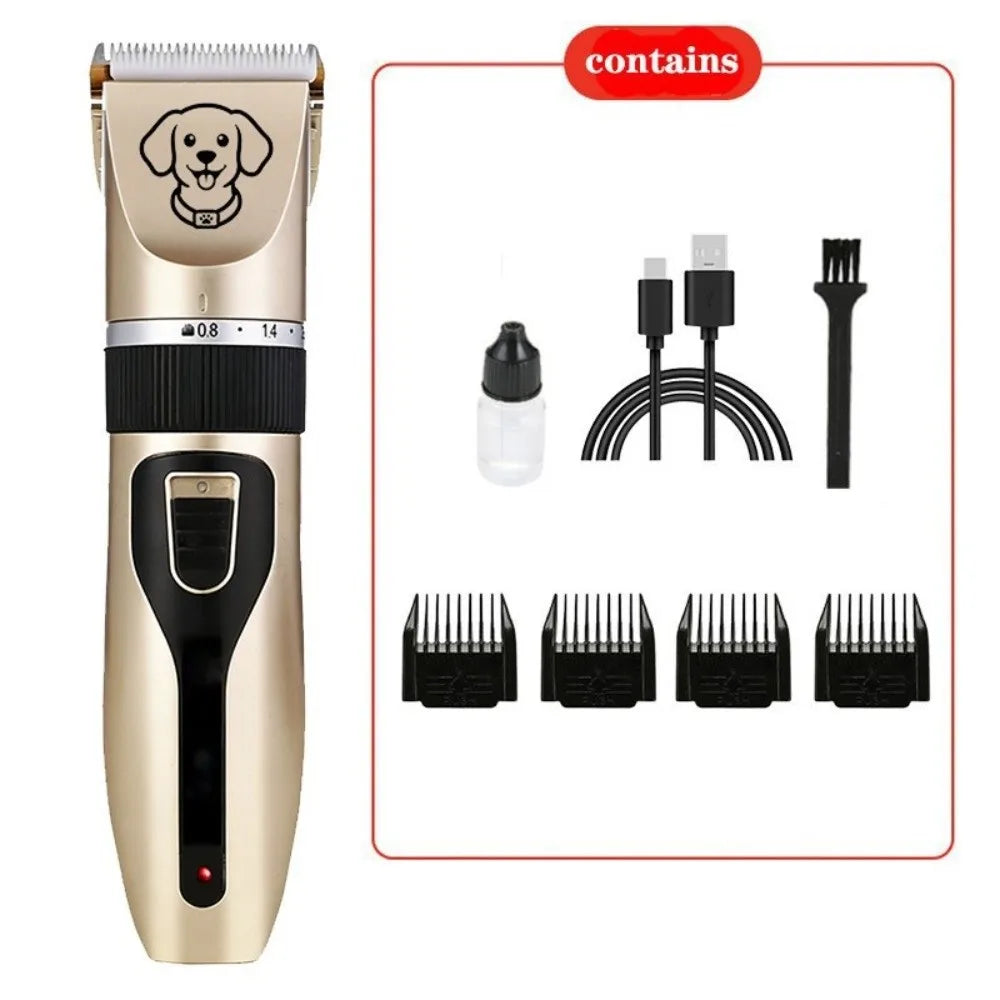Professional USB Rechargeable Dog Hair Clippers – 6 Colors
