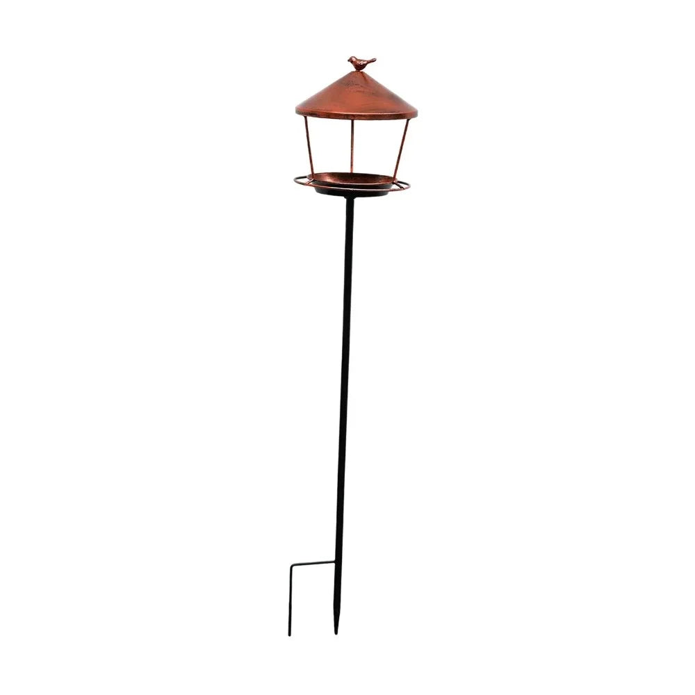 Weatherproof Standing Bird Food Feeder Spill Guard Large Capacity