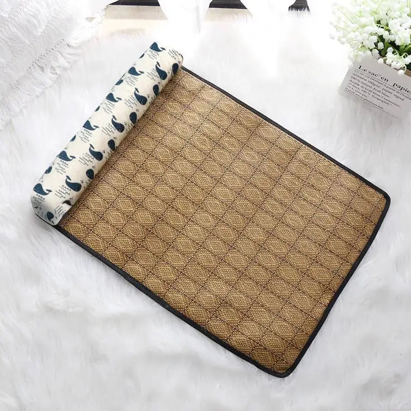 Dog Self Cooling Bed Mat Non-Toxic Ice Silk - MyPetDollar.com