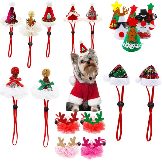 30PCS Christmas Dog Caps Multi-style - MyPetDollar.com