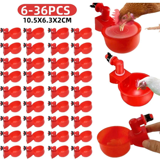 6-36Pcs Chicken Duck Drinking Cup Automatic - MyPetDollar.com
