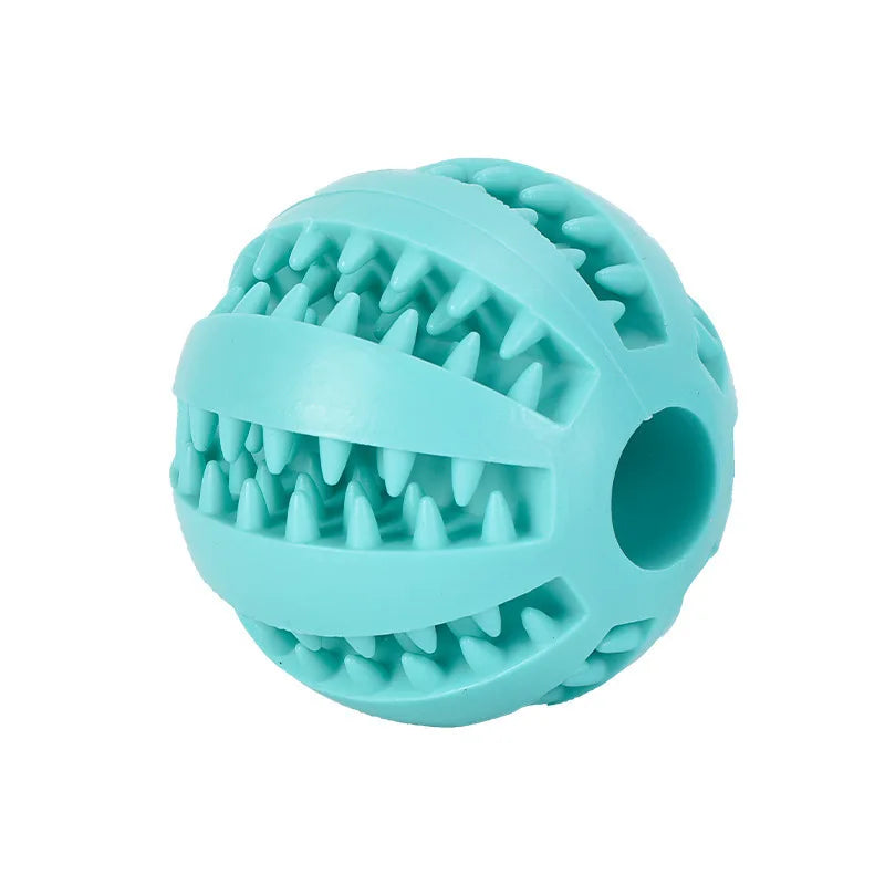 Rubber Treat‑Dispensing Dog Ball Toy Durable - MyPetDollar.com