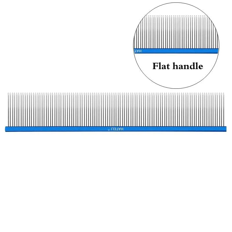 0.1cm Dense Toothed Pet Comb Light Aluminum - MyPetDollar.com