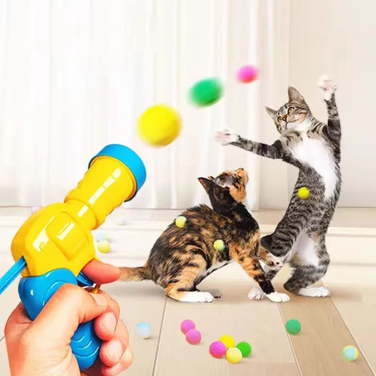 Cat Plush Interactive Launch Training Toy - MyPetDollar.com