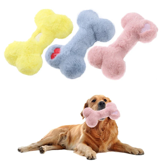 Cute love bone plush vocal dog toys - MyPetDollar.com