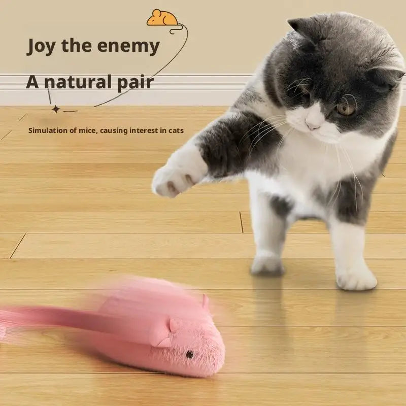 Interactive Plush Mouse Cat Toy Night Luminous Pet Kitten Chew (2 colors) – view 2