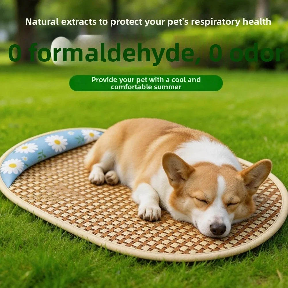 Dogs Nest Sunflower Print Pet Cooling Mat - MyPetDollar.com