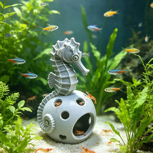 Seahorse Hole Fish Shrimp Hideout Caves 3D - MyPetDollar.com