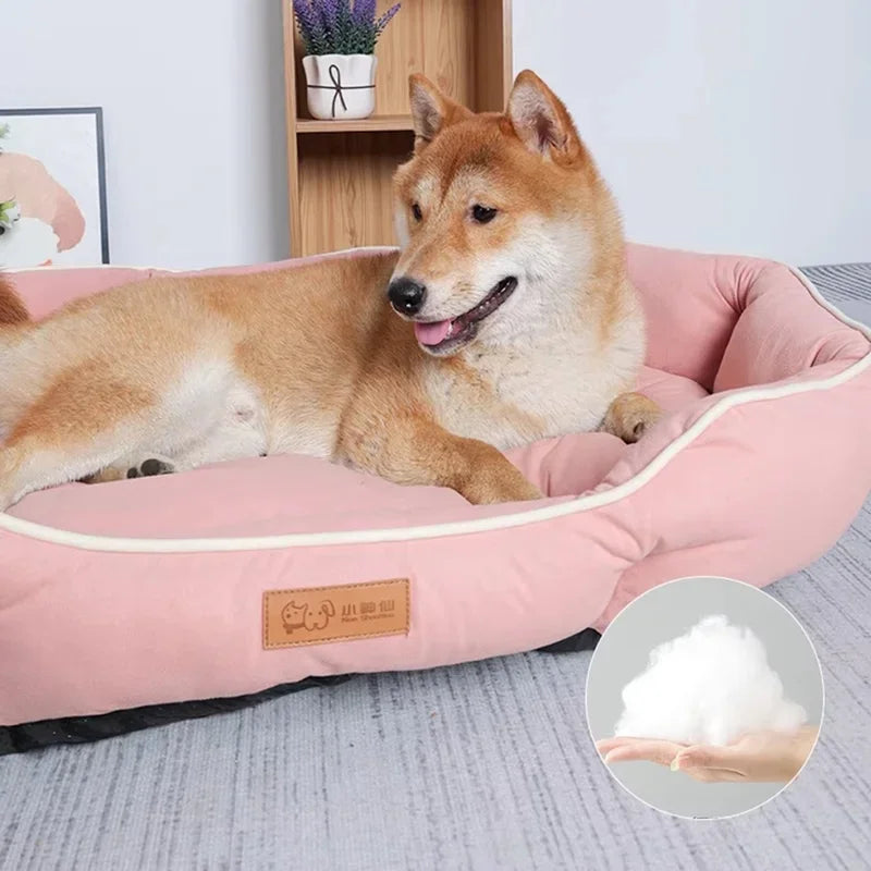 Large Dog Sofa Bed, Warm Plush Pet Sleeping - MyPetDollar.com