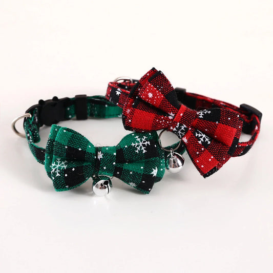 Pet Breakaway Cat Collar Bow Tie And Bell - MyPetDollar.com