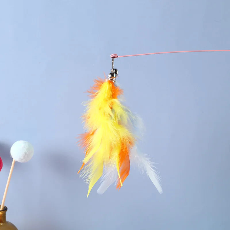 Cat Feather Toy Accessories False Mouse Worm - MyPetDollar.com