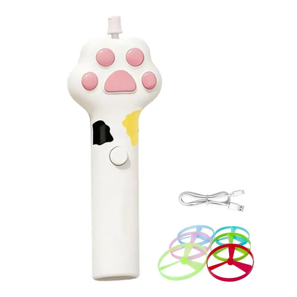 Rechargeable Plastic Cat Flying Disc Toy – 2 Colors
