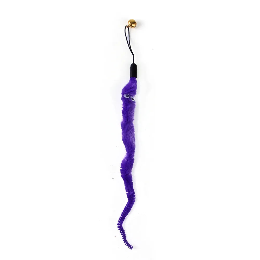 Cat Feather Toy Accessories False Mouse Worm - MyPetDollar.com