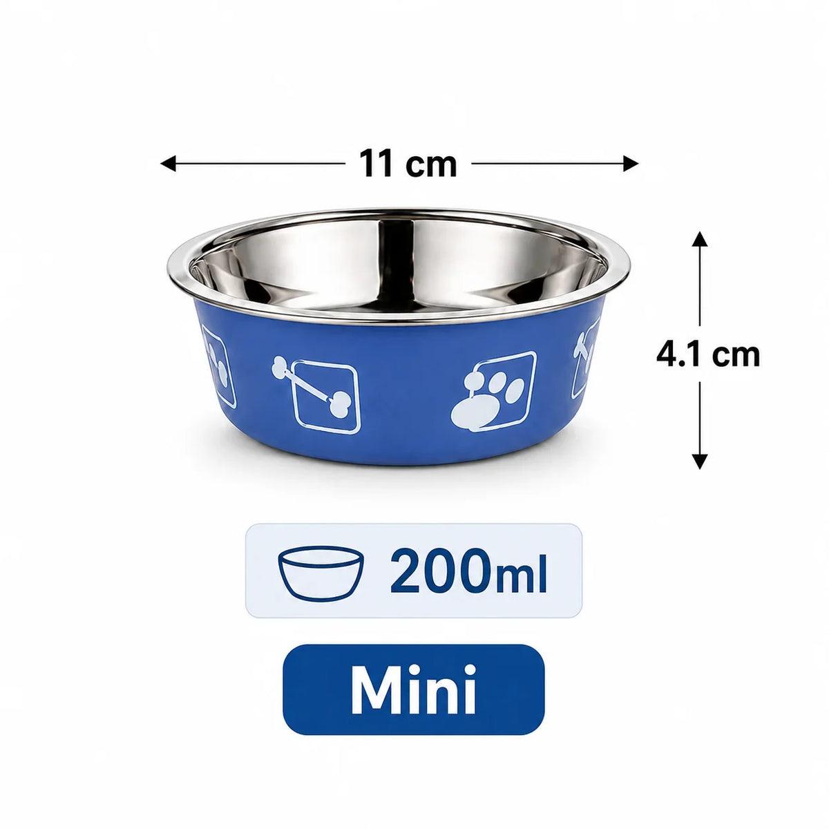 Stainless Steel Pet Bowl Thickened Anti Slip - MyPetDollar.com