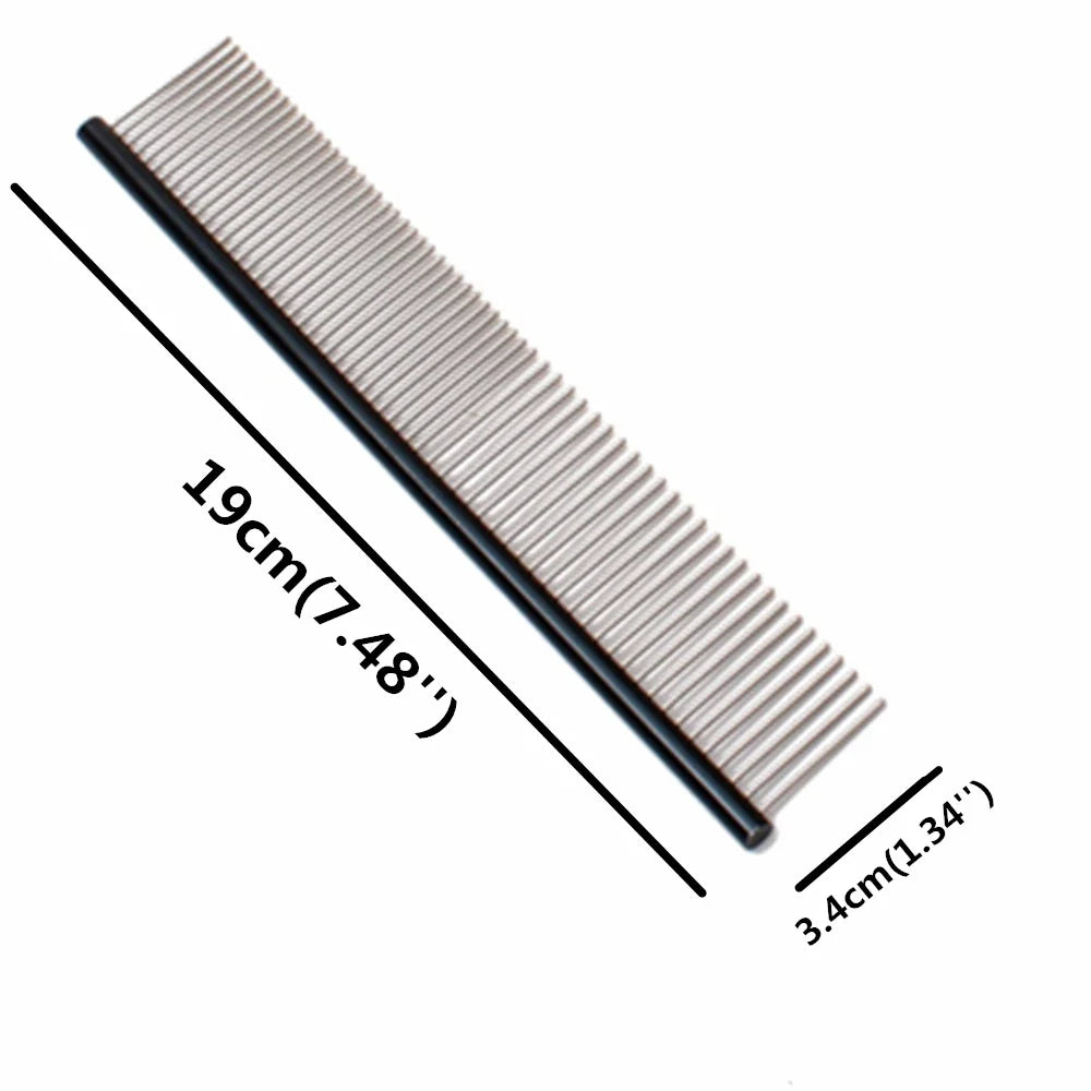 Pet Comb Aluminium Handle Dog Grooming Comb - MyPetDollar.com