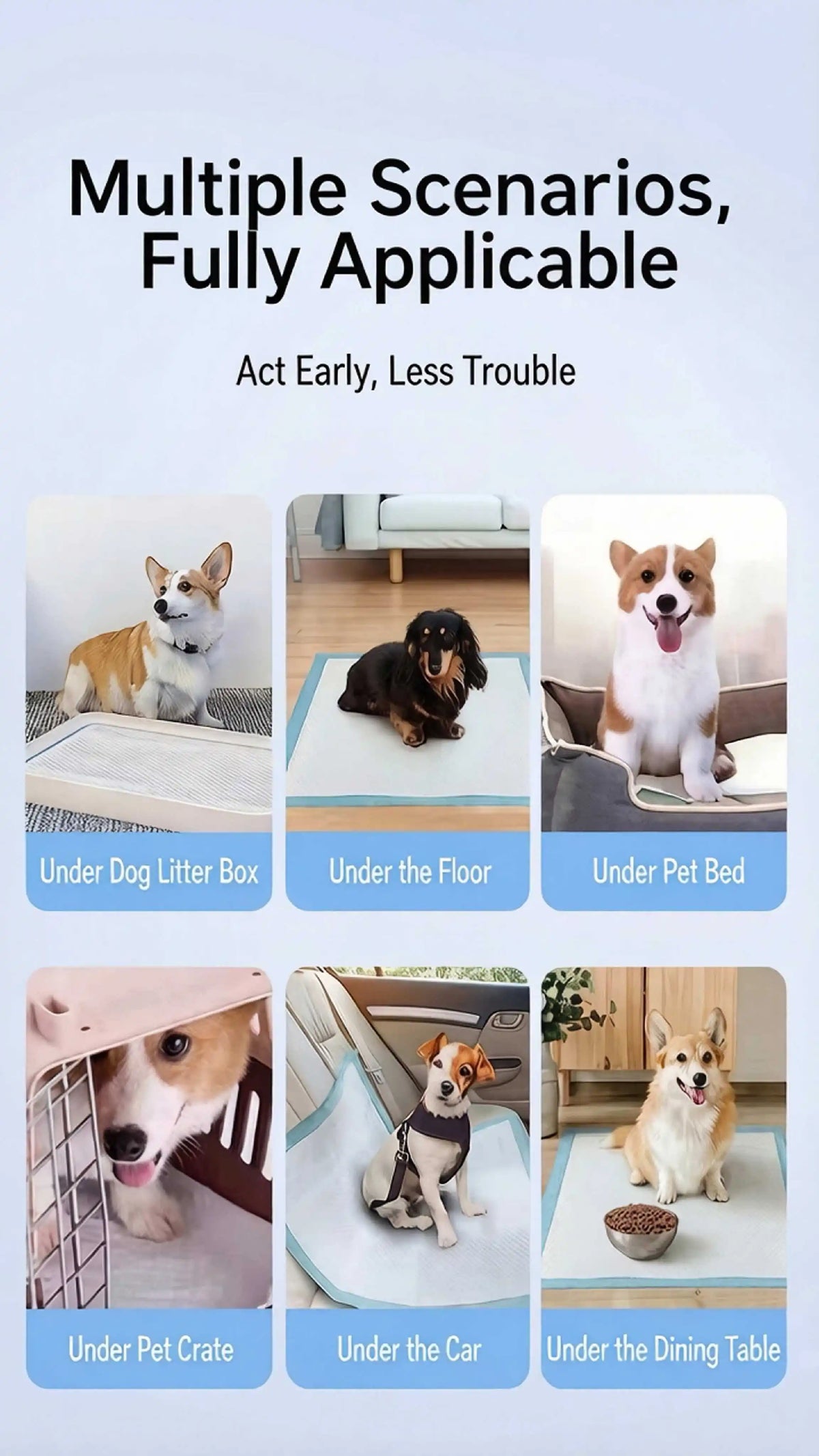 Pet Thickeneded Diaper Pads, Super Absorbent - MyPetDollar.com