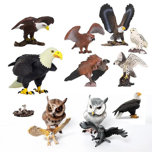 Realistic Plastic Birds of Prey Figurines - MyPetDollar.com