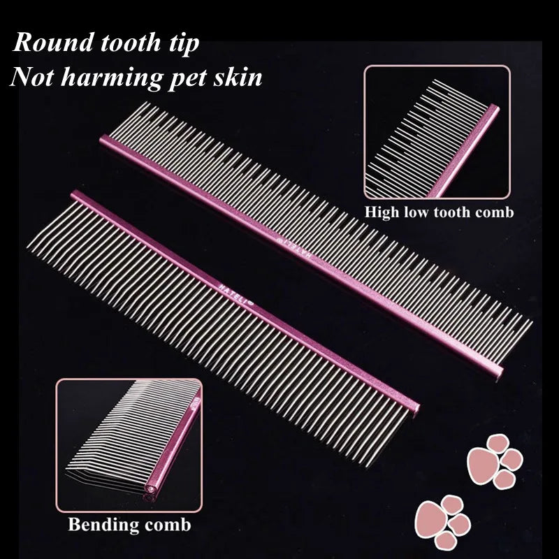Pet Pink Comb Cat Dog Professional Stainless - MyPetDollar.com