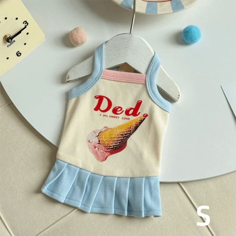 Cartoon Print Pet Ice Cream Camisole Vest - MyPetDollar.com