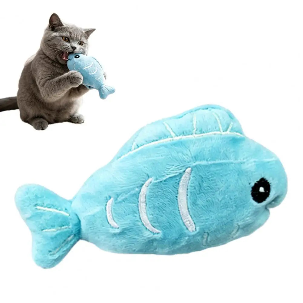 Soft Cat Chew Toy Catnip Stuffed Fish Toy - MyPetDollar.com