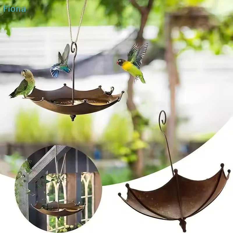 ✔Umbrella Shaped Hanging Bird Bath & - MyPetDollar.com