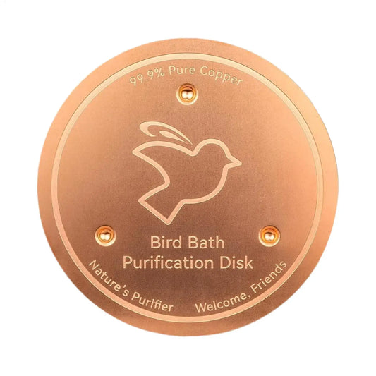Bird Bath Copper Disk bird bath purification - MyPetDollar.com