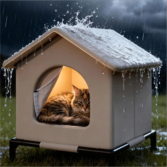 Stray Cat Houses with Mat Waterproof Summer - MyPetDollar.com