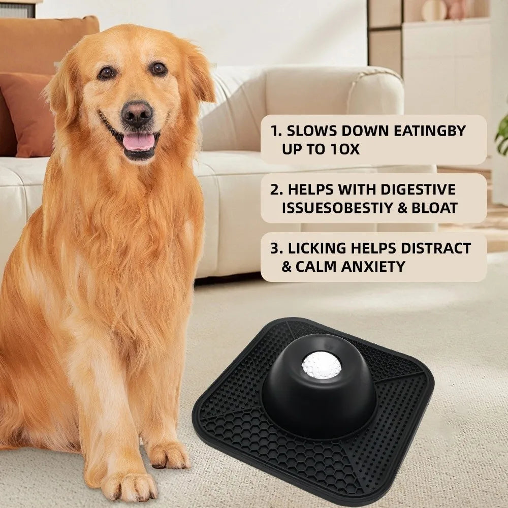 Silicone Pet Lick Bowl Interactive Non-Slip - MyPetDollar.com