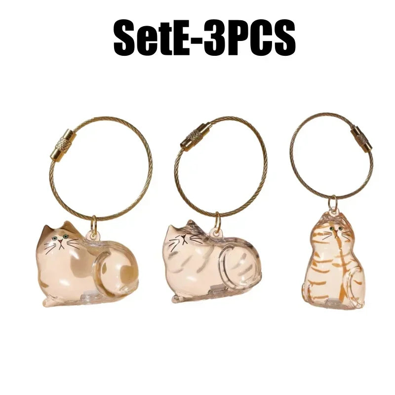 Cute Transparent Cat Fur Display Capsule Plaything