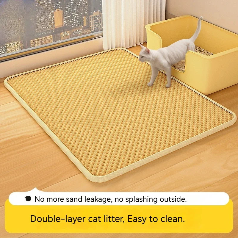 Double Layer Cat Litter Mat Anti-Scatter - MyPetDollar.com