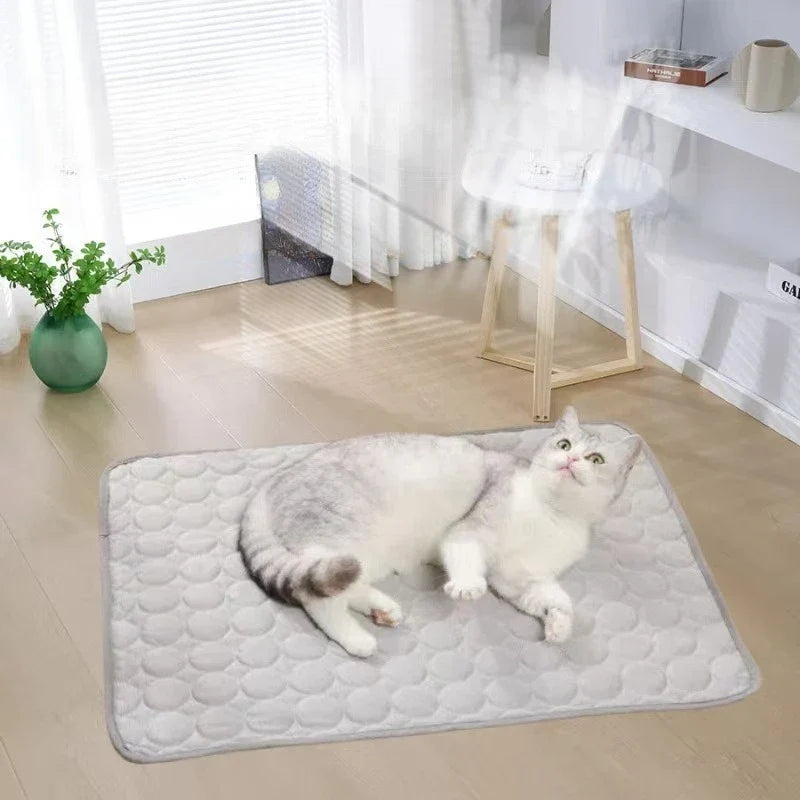 Summer Breathable Ice Silk Pet Cooling Mat - MyPetDollar.com