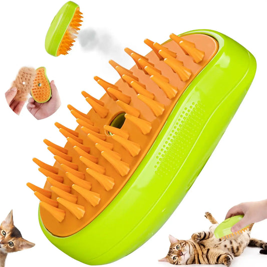 Cat Steam Brush Steamy Dog Massage Comb 3 in - MyPetDollar.com