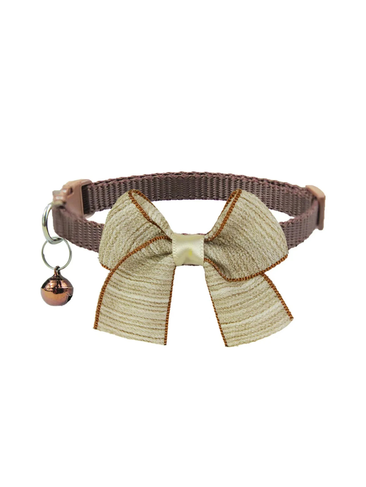 1 Brown Winter Dog Collar, Adjustable