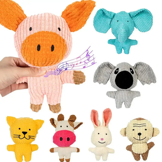 Plush Dog Toys Corduroy for Small Medium - MyPetDollar.com