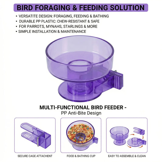Bird Cage Bath/Removable Cage Bowl, Quick - MyPetDollar.com