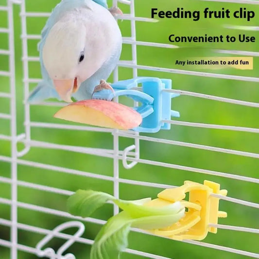 New·2/4Pcs Plastic Pet Bird Food Holder - MyPetDollar.com