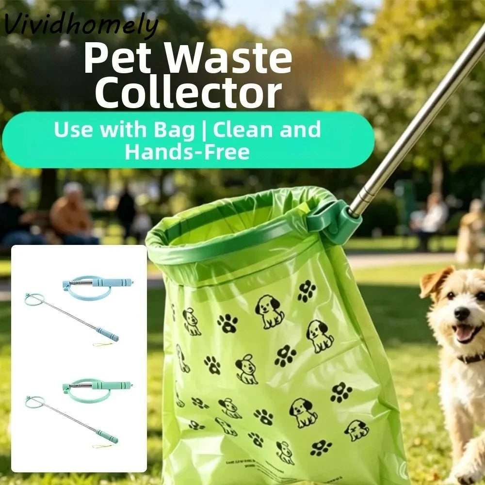 Retractable Dog Poop Scooper Non-Contact - MyPetDollar.com