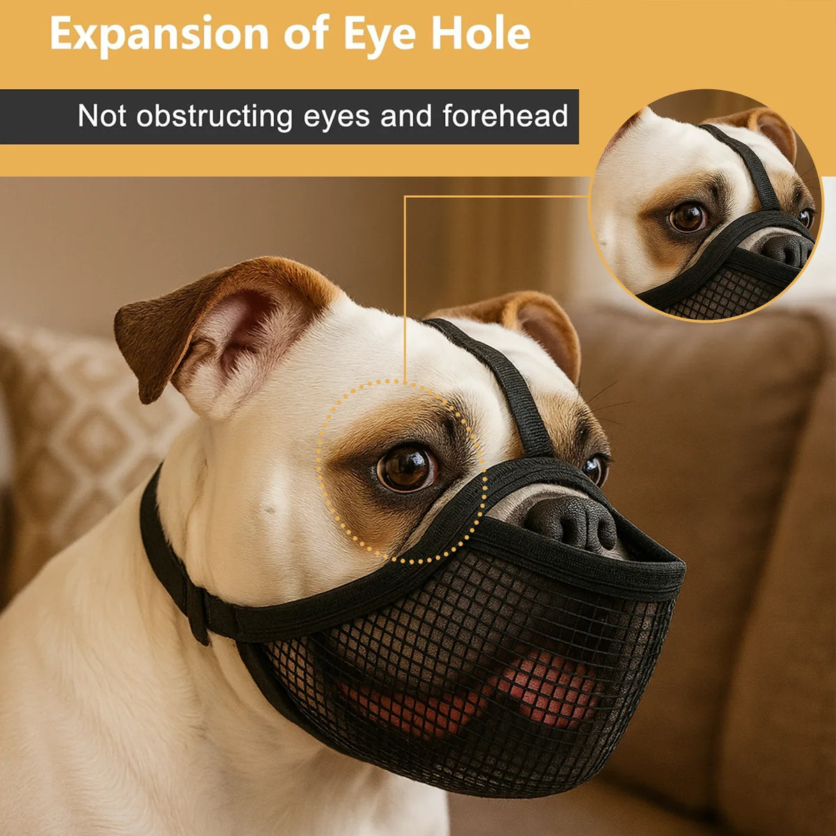 Dog Muzzle Short Nosed Dog Go Out Walking - MyPetDollar.com