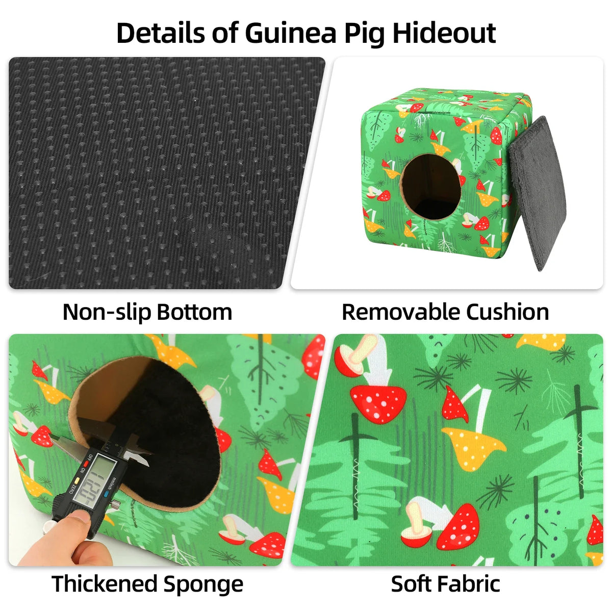 Guinea Pig Hideout Bed Washable Guinea Pigs - MyPetDollar.com