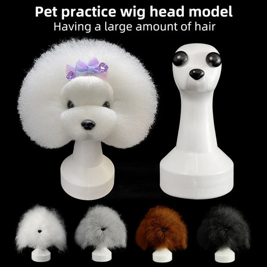 Teddy Pet Simulated Head Hair Fake Dog Head - MyPetDollar.com