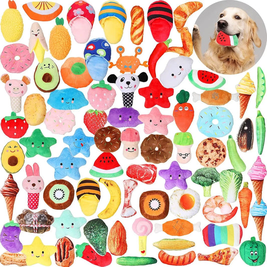100Pcs Squeaky Toys Bulk for Small Puppy Dog - MyPetDollar.com