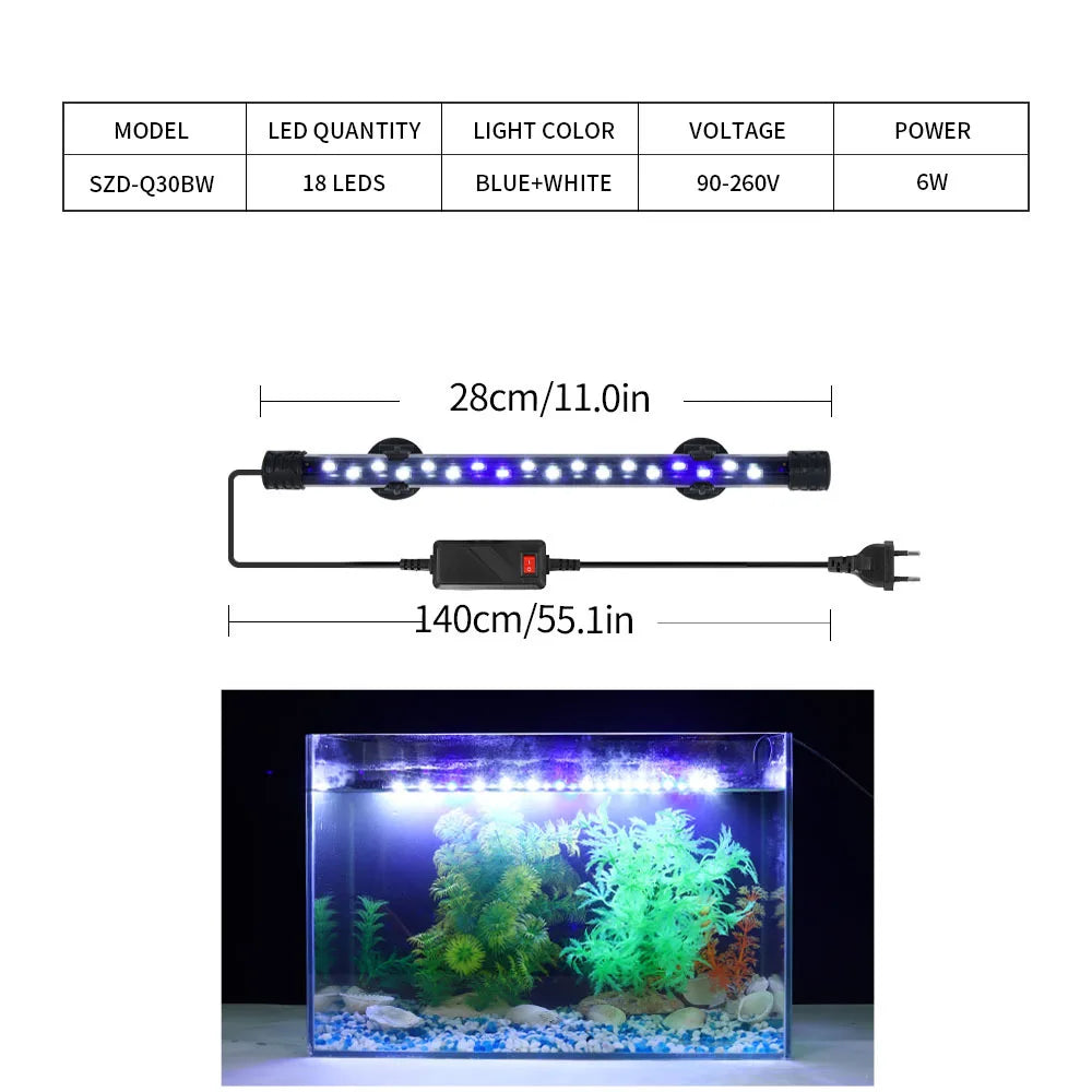 90-260V Aquarium Light LED Waterproof Fish - MyPetDollar.com
