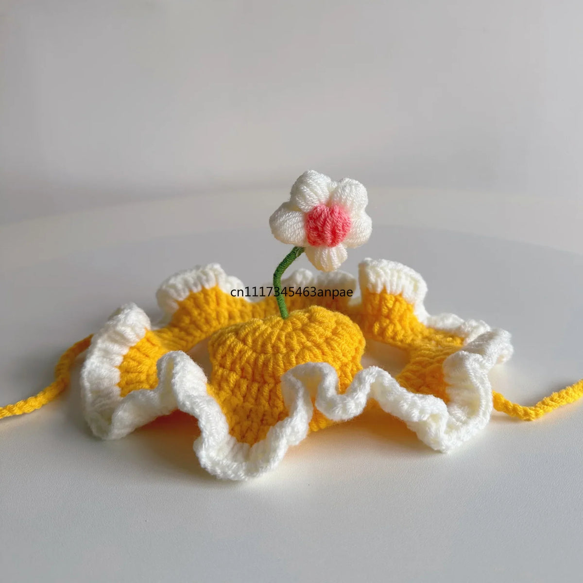 Flower Sprout Pet Hat, Knitted Pet Headwear - MyPetDollar.com
