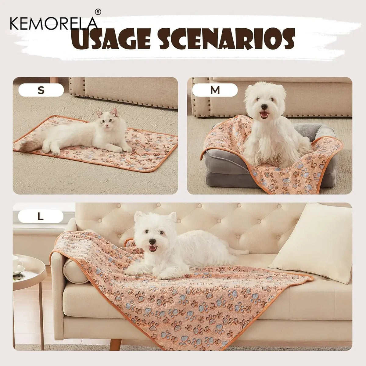 KEMORELA 3PCS Blankets Super Soft Fluffy - MyPetDollar.com