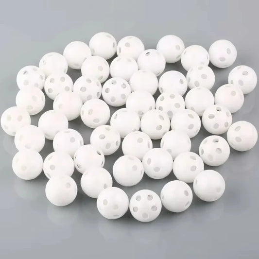 10pcs Plastic Bell Round Hollow Double Layer - MyPetDollar.com