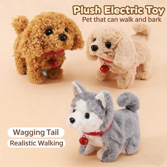Electric Plush Dog Toy Walking Barking - MyPetDollar.com